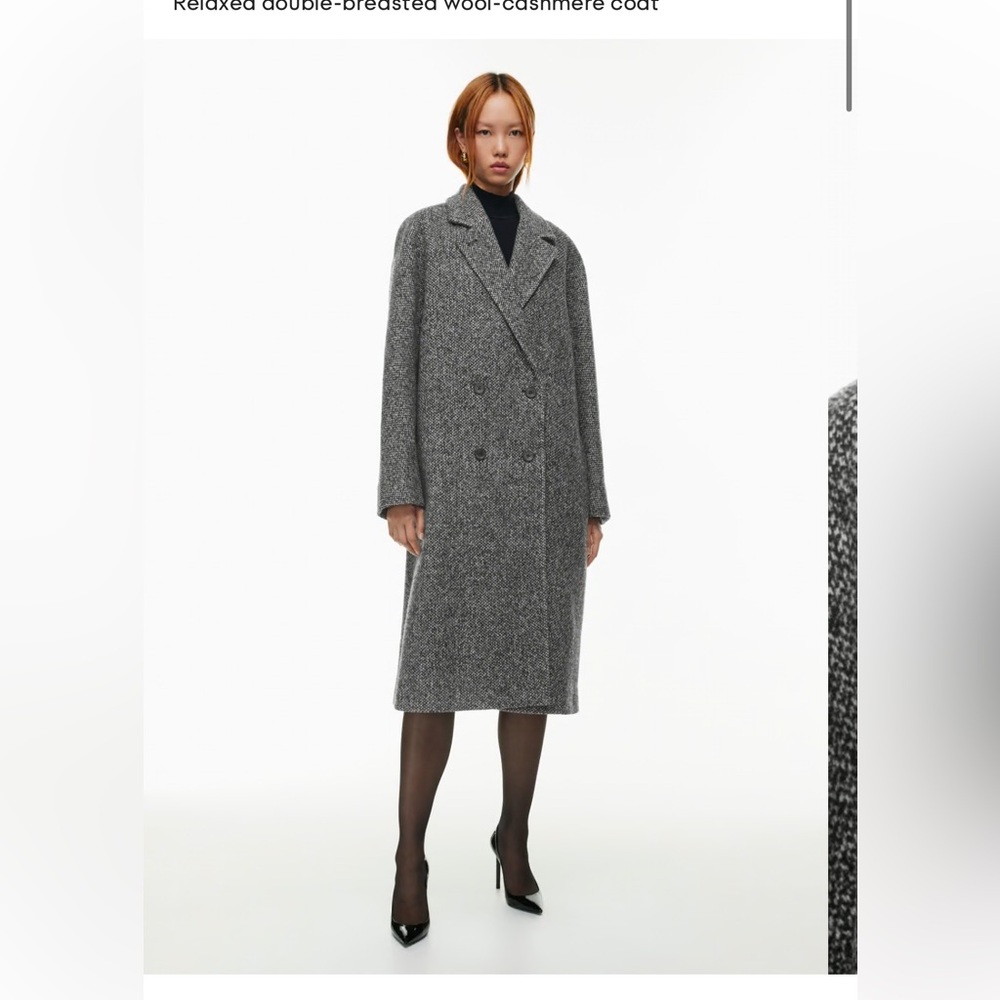 Aritzia Babaton Coat 
The Slouch™ Coat Tweed Black/White XS
#111824